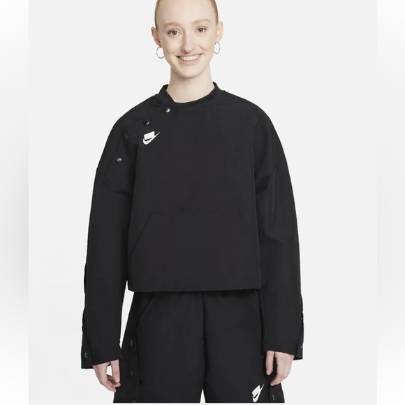 NIKE SPORTSWEAR WOVEN PULLOVER WOMENS BOMBER - SIZE XS - Picture 4 of 4